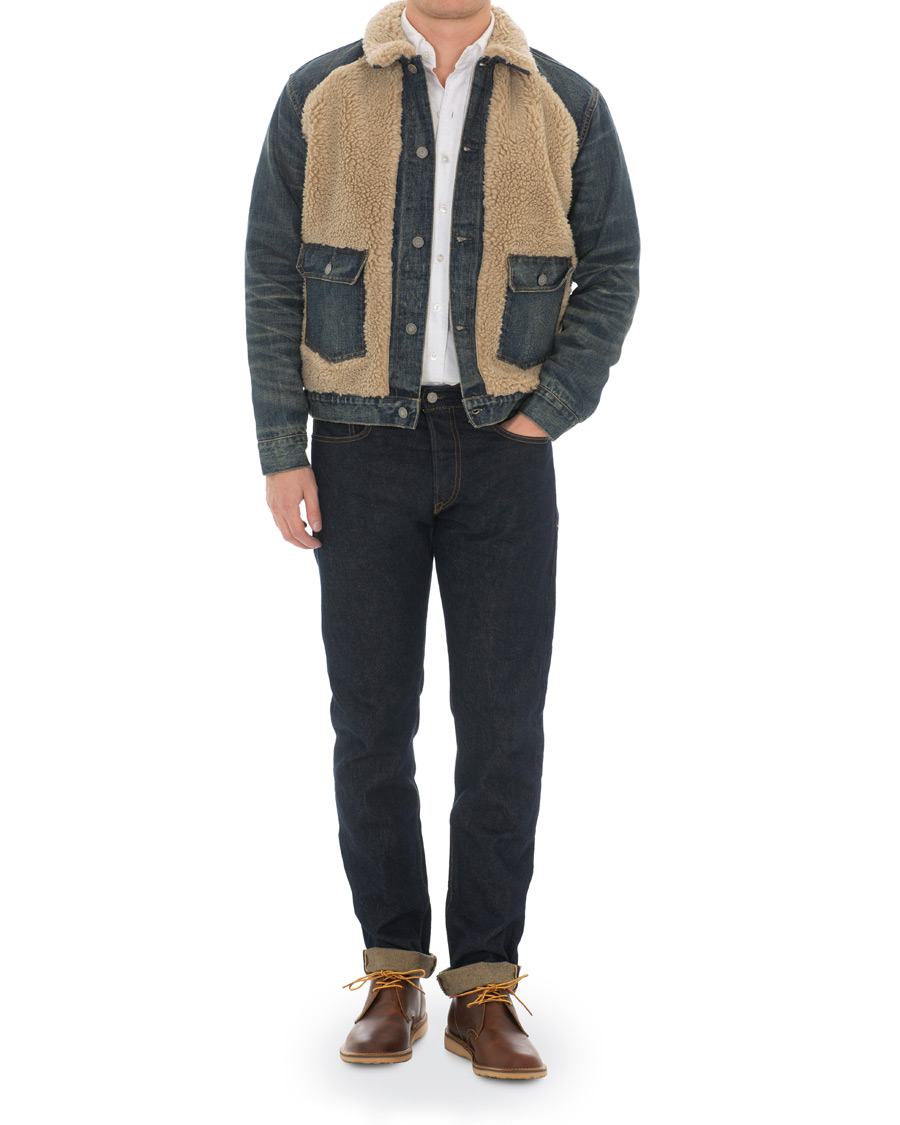 Herre | Jakker | RRL | Denim Grizzly Type I Jacket Indigo