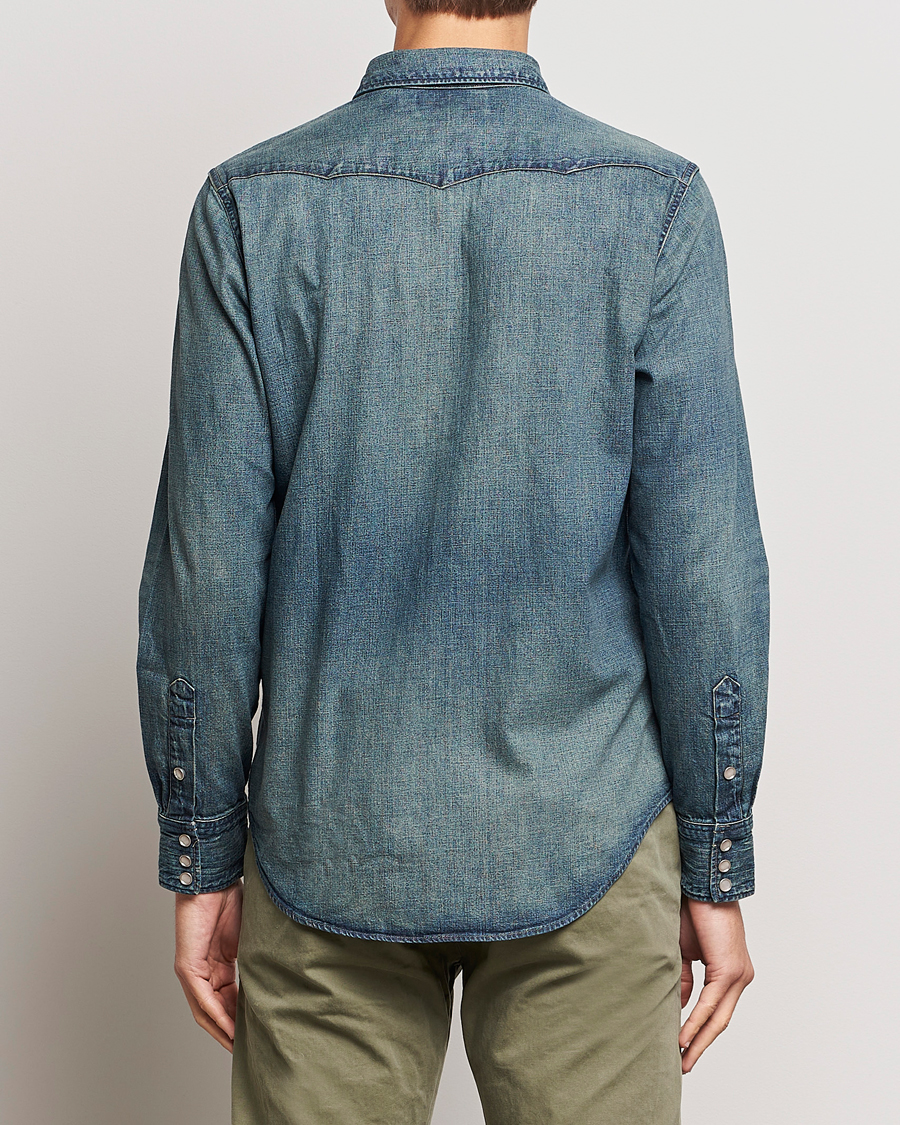 Herre | Skjorter | RRL | Buffalo Western Shirt Dark Wash