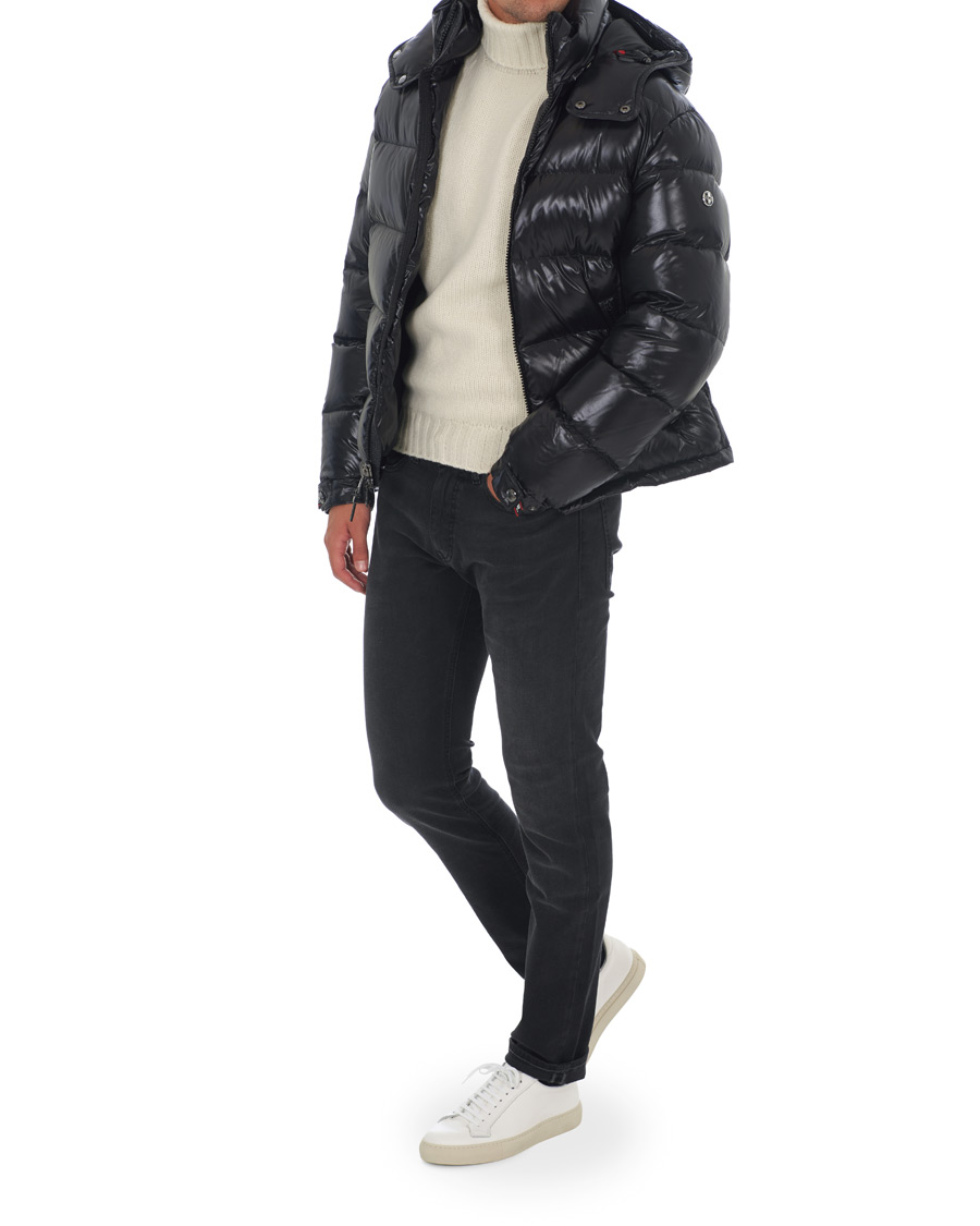 Herre | Jakker | Ralph Lauren Purple Label | Nylon Down Jacket Black
