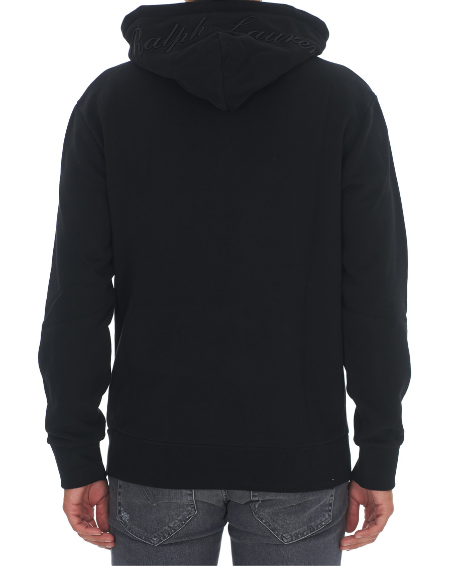 Herre | Trøjer | Ralph Lauren Purple Label | Ski Bear Luxury Fleece Hoodie Black