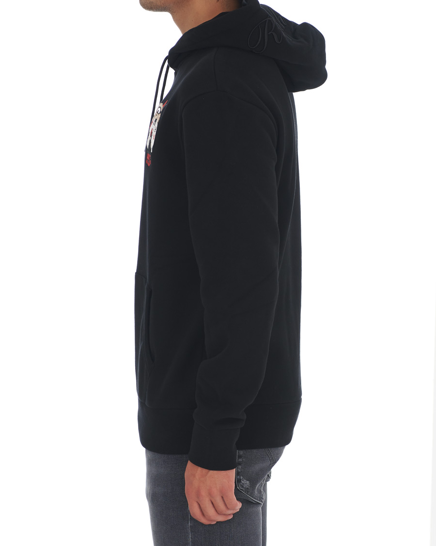 Herre | Trøjer | Ralph Lauren Purple Label | Ski Bear Luxury Fleece Hoodie Black