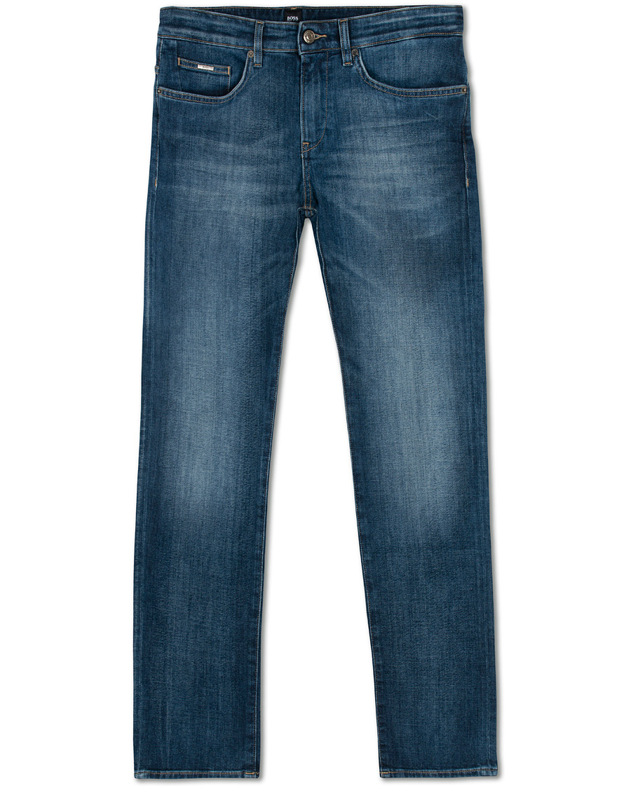Herre | Jeans | BOSS BLACK | BOSS Delaware Stretch Candiani Jeans Blue