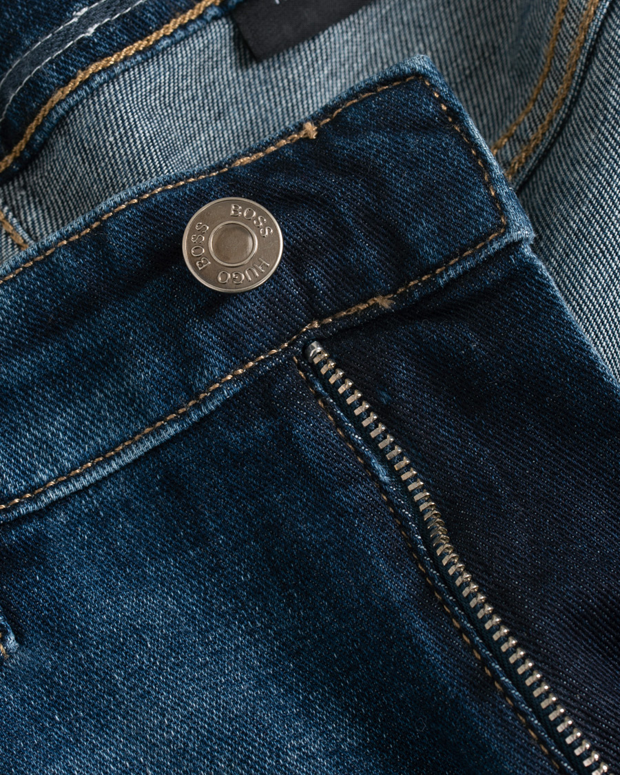 Herre | Jeans | BOSS BLACK | BOSS Delaware Stretch Candiani Jeans Blue