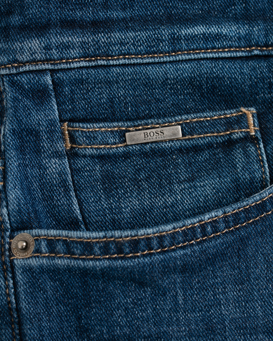 Herre | Jeans | BOSS BLACK | BOSS Delaware Stretch Candiani Jeans Blue
