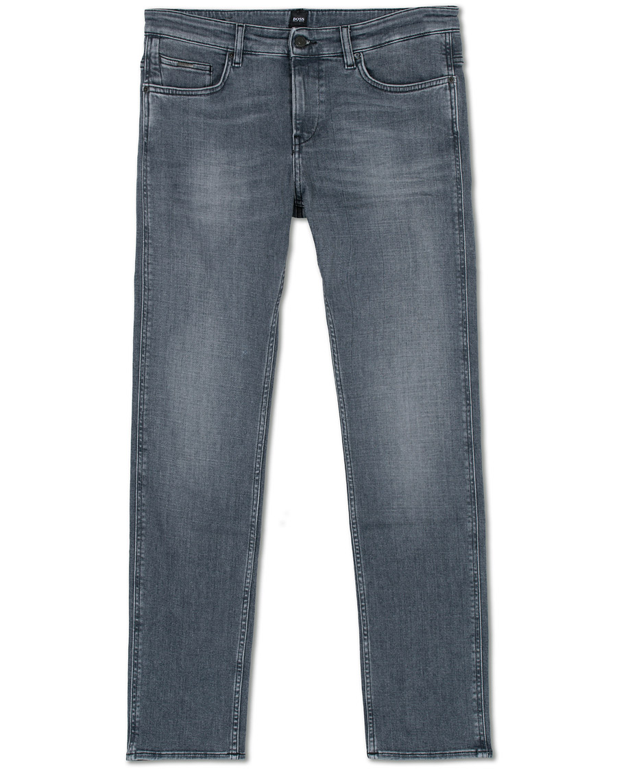 Herre | Jeans | BOSS BLACK | BOSS Delaware Stretch Candiani Jeans Grey