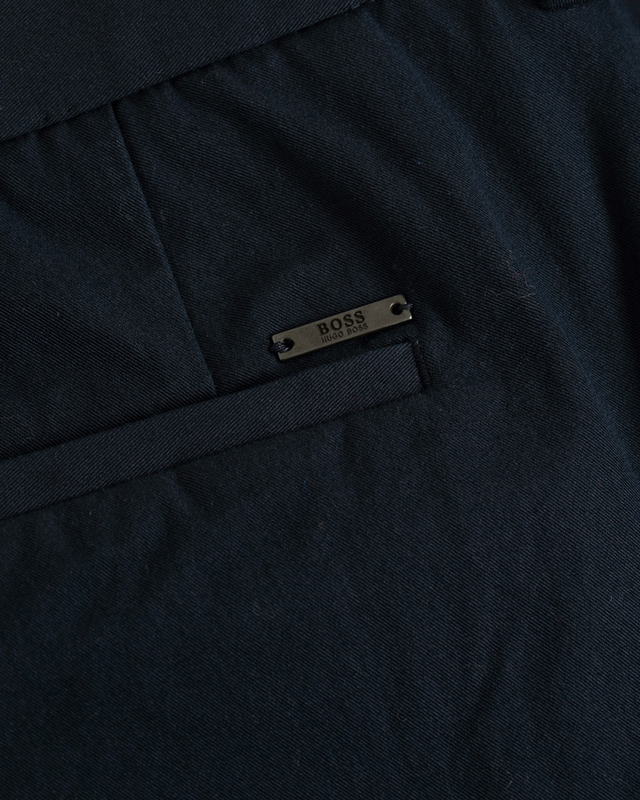 Herre | Bukser | BOSS BLACK | BOSS Kaito Travel Bi-StretchTrousers Navy