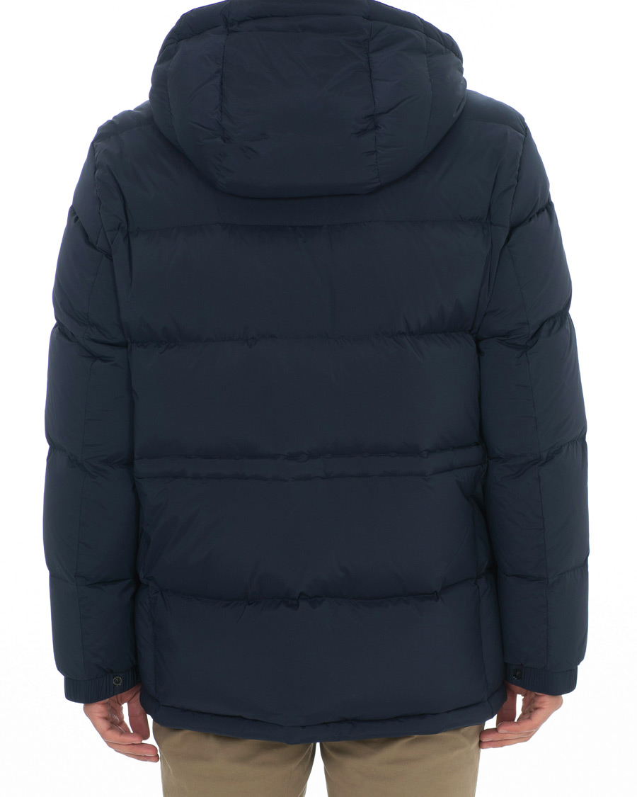 Herre | Jakker | BOSS BLACK | BOSS Delario Stretch Hooded Jacket Navy