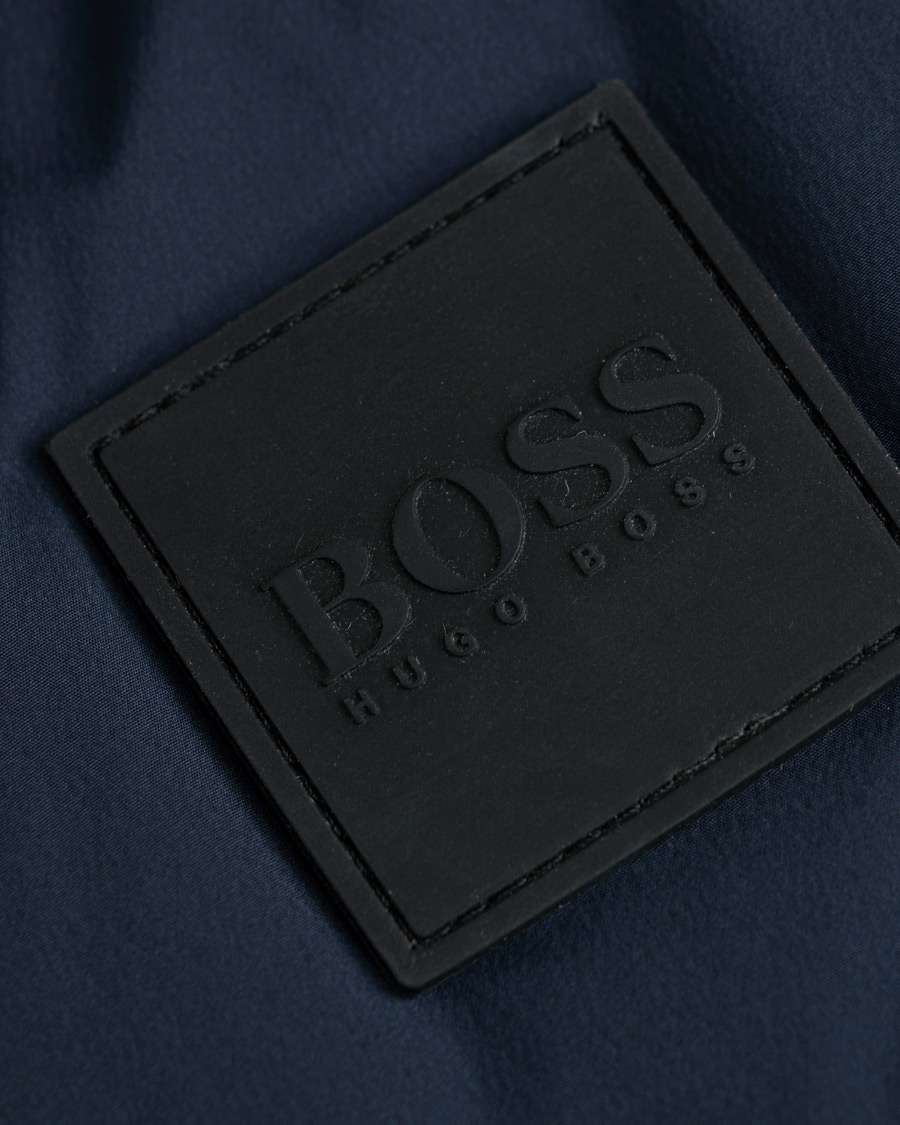 Herre | Jakker | BOSS BLACK | BOSS Delario Stretch Hooded Jacket Navy