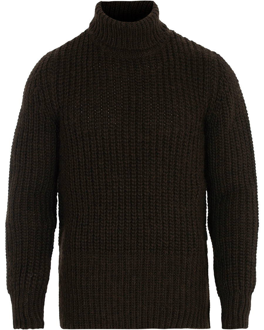 Herre | Trøjer | BOSS BLACK | BOSS Barnnet Alpaca Wool Blend Rollneck Ganache Brown