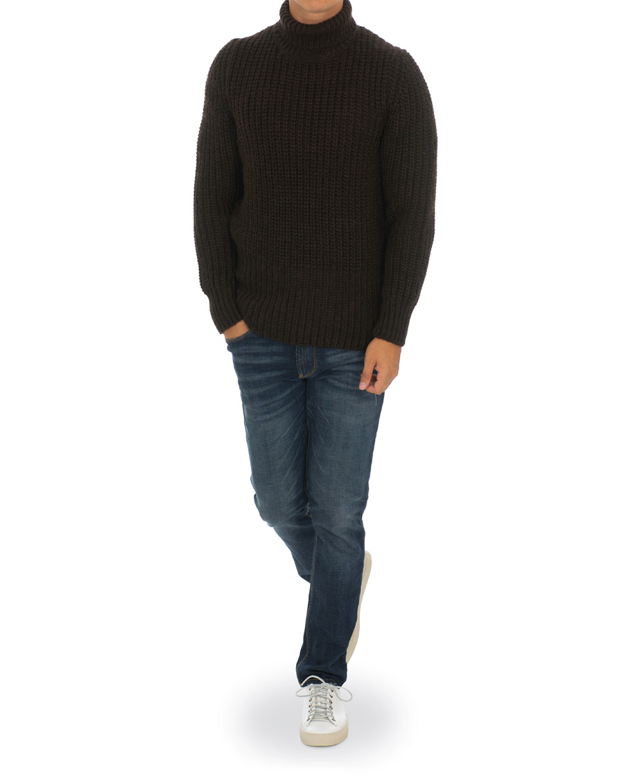 Herre | Trøjer | BOSS BLACK | BOSS Barnnet Alpaca Wool Blend Rollneck Ganache Brown