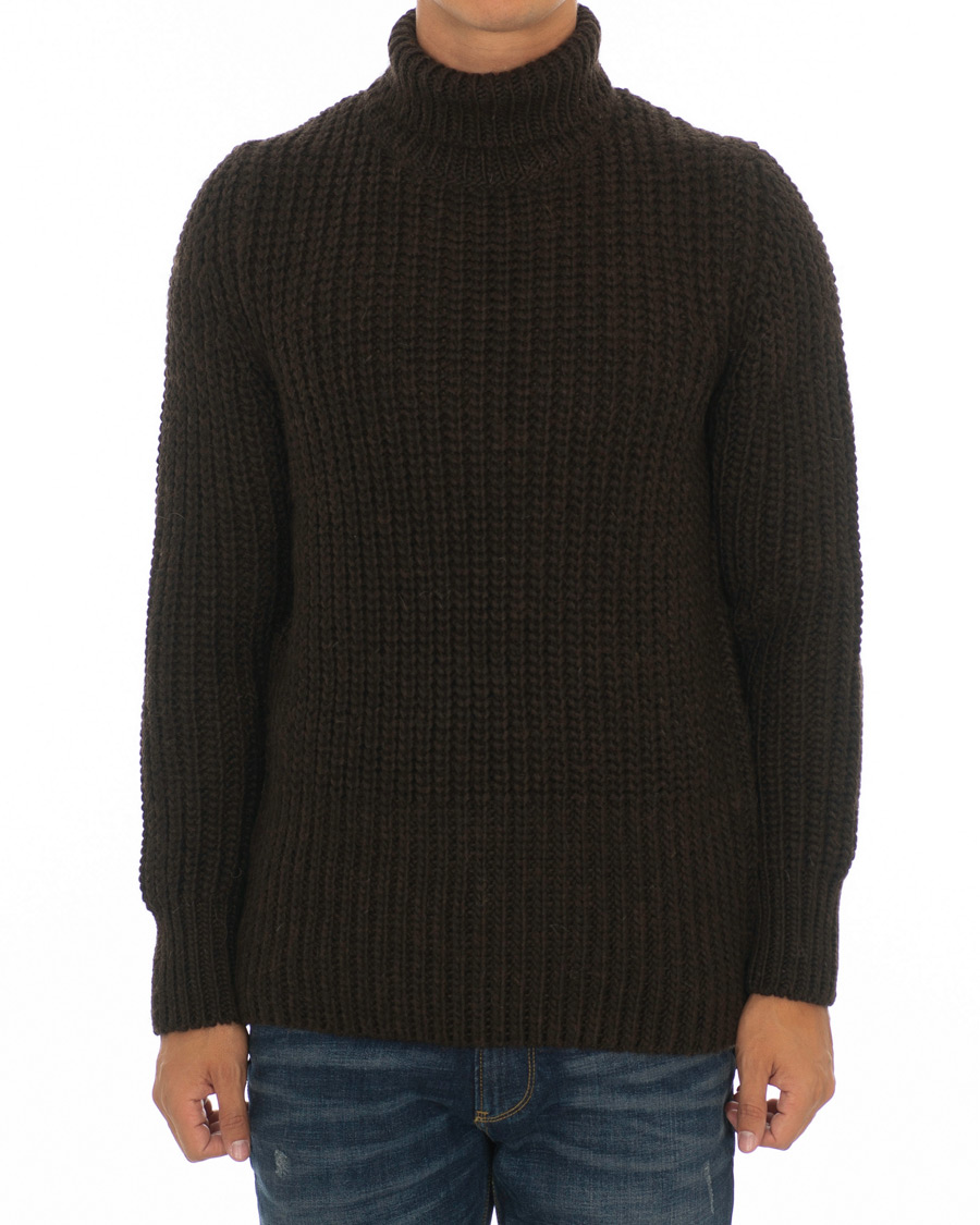 Herre | Trøjer | BOSS BLACK | BOSS Barnnet Alpaca Wool Blend Rollneck Ganache Brown