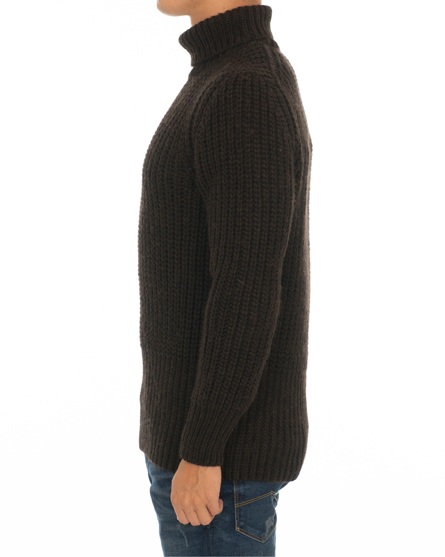 Herre | Trøjer | BOSS BLACK | BOSS Barnnet Alpaca Wool Blend Rollneck Ganache Brown