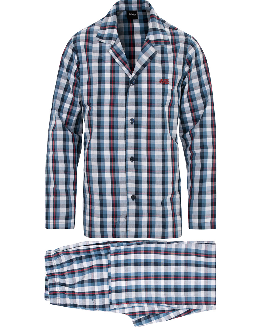 Herre | Pyjamas & Morgenkåber | BOSS BLACK | BOSS Urban Pyjama Set Medium Blue