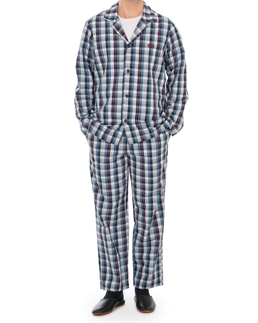Herre | Pyjamas & Morgenkåber | BOSS BLACK | BOSS Urban Pyjama Set Medium Blue