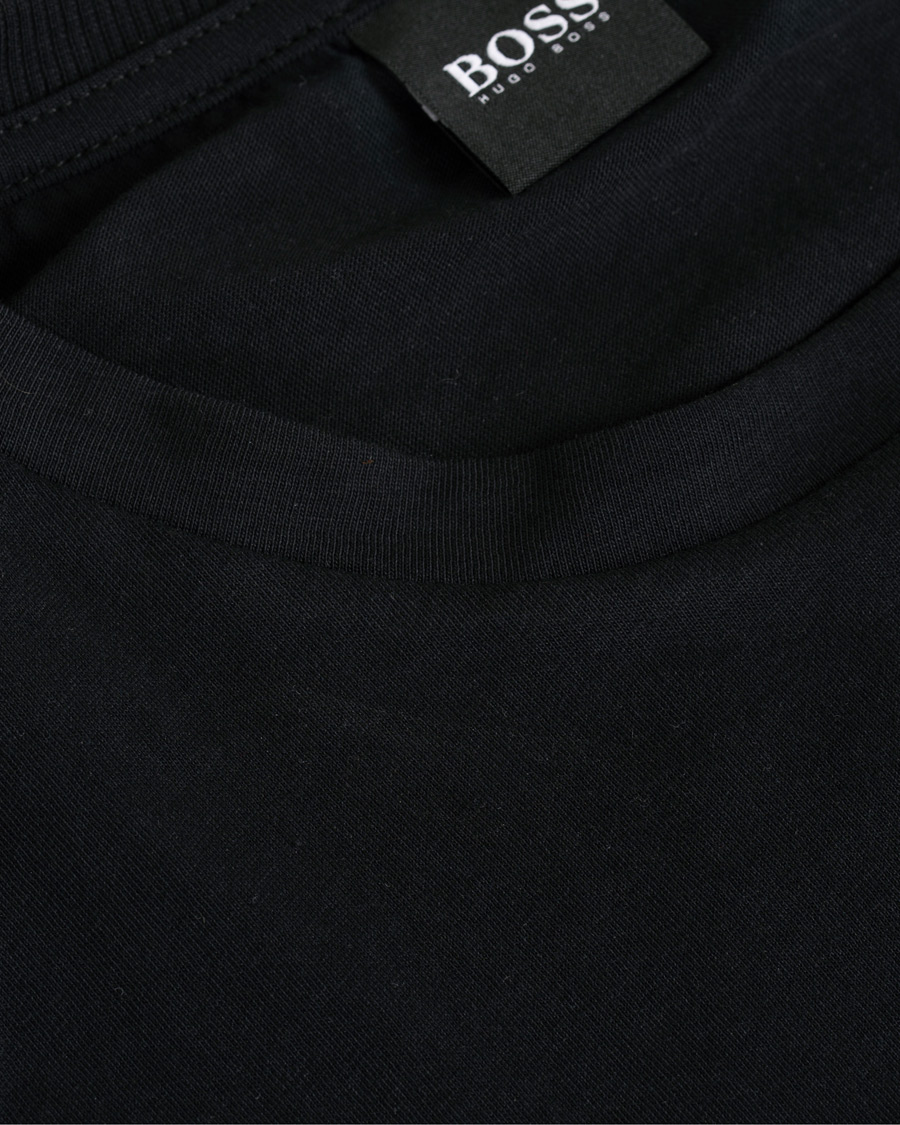 Herre | T-Shirts | BOSS GREEN | BOSS Athleisure Togn Long Sleeve Tee Black/Gold