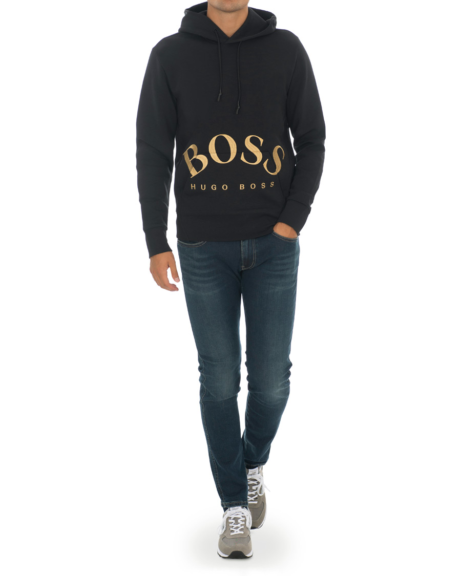 Herre | Trøjer | BOSS GREEN | BOSS Athleisure Sly Hoodie Black/Gold