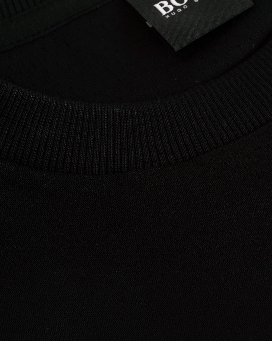 Herre | Trøjer | BOSS GREEN | BOSS Athleisure Salbo Crew Neck Sweater Black/Gold