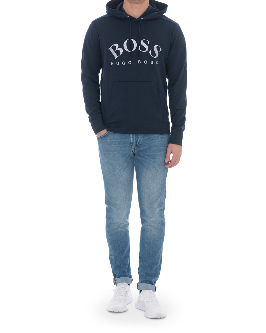 Herre | Trøjer | BOSS GREEN | BOSS Athleisure Soody Hoodie Navy/Silver