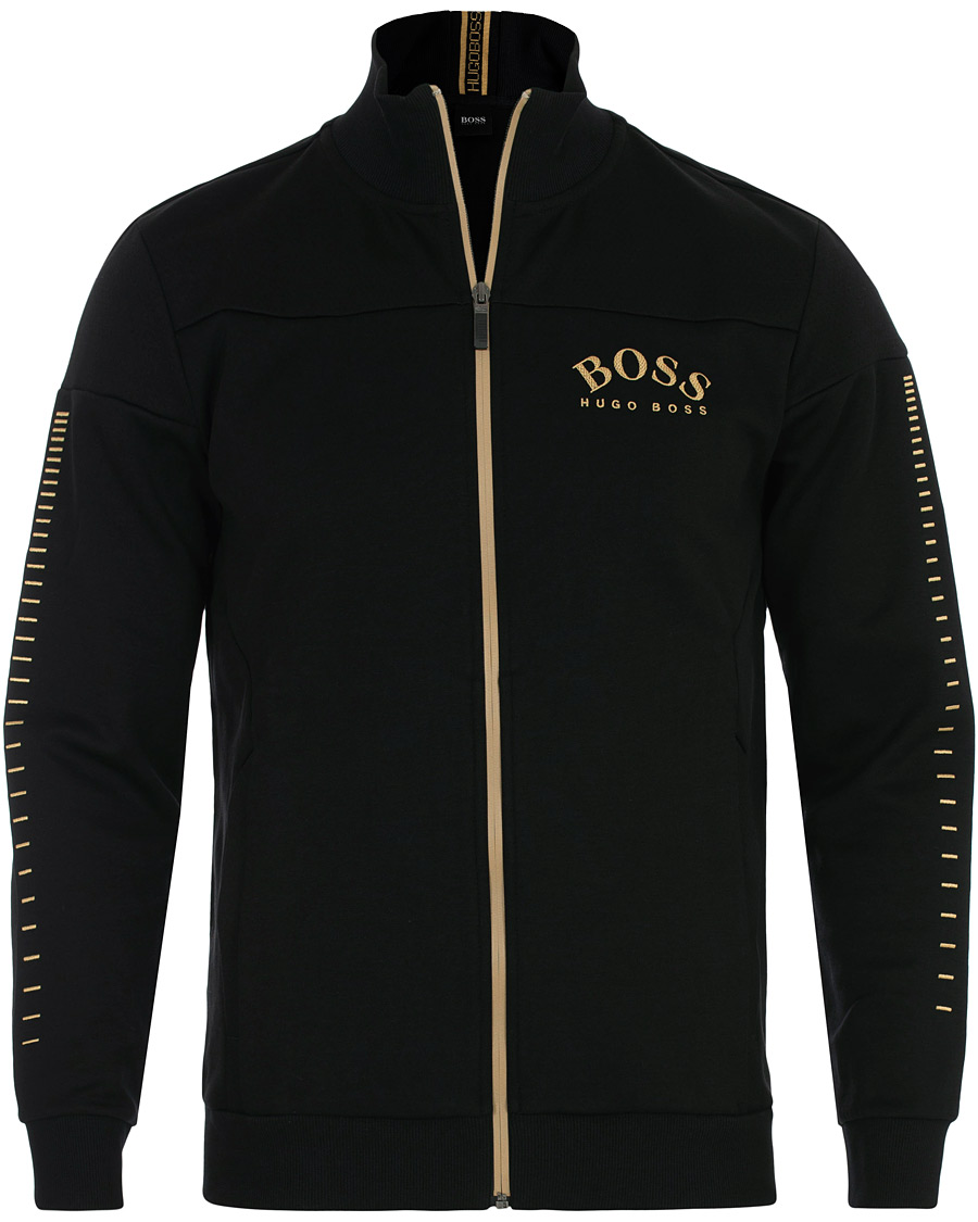 Herre | Trøjer | BOSS GREEN | BOSS Athleisure Skaz Win Full Zip Black/Gold