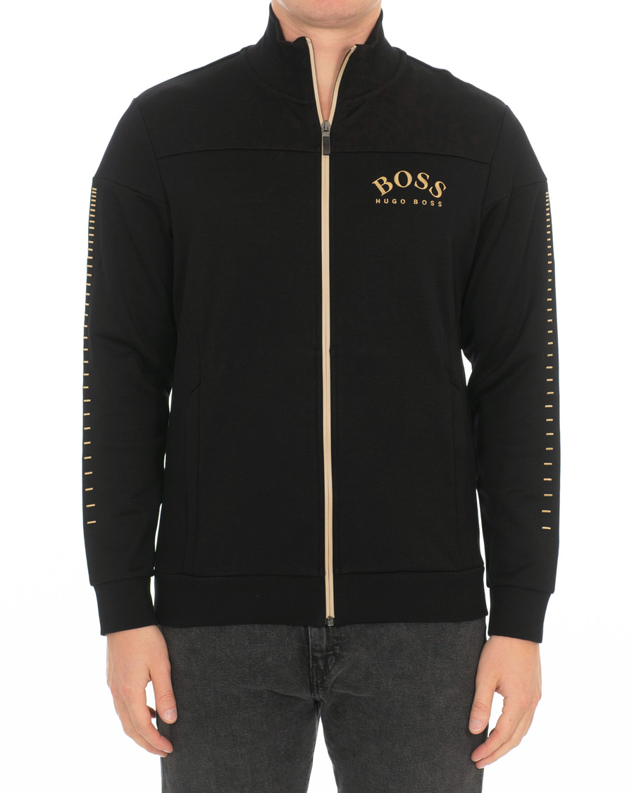 Herre | Trøjer | BOSS GREEN | BOSS Athleisure Skaz Win Full Zip Black/Gold