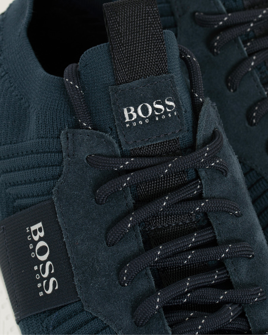 Herre | BOSS Athleisure Titanium Mesh Running Sneaker Navy | BOSS GREEN | BOSS Athleisure Titanium Mesh Running Sneaker Navy