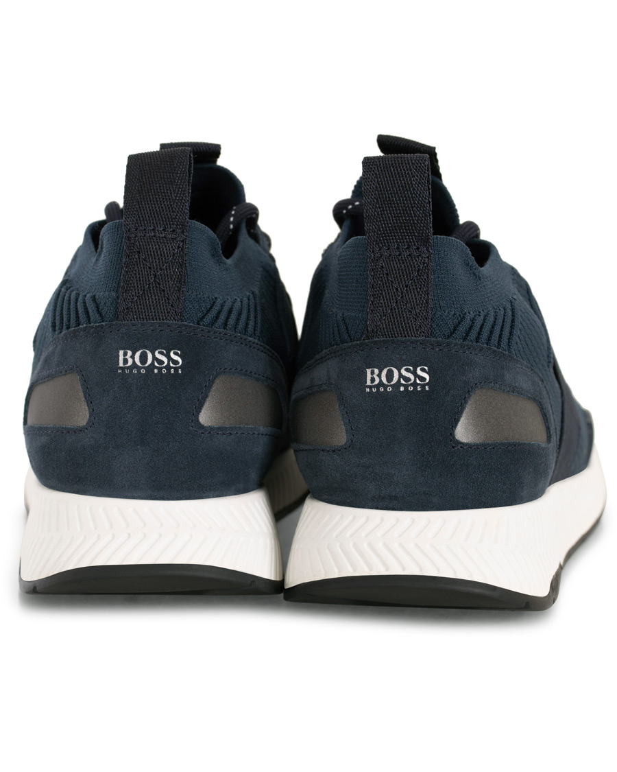 Herre | BOSS Athleisure Titanium Mesh Running Sneaker Navy | BOSS GREEN | BOSS Athleisure Titanium Mesh Running Sneaker Navy