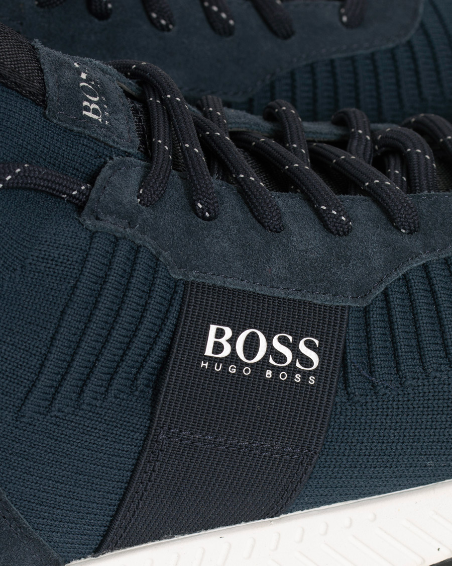 Herre | BOSS Athleisure Titanium Mesh Running Sneaker Navy | BOSS GREEN | BOSS Athleisure Titanium Mesh Running Sneaker Navy
