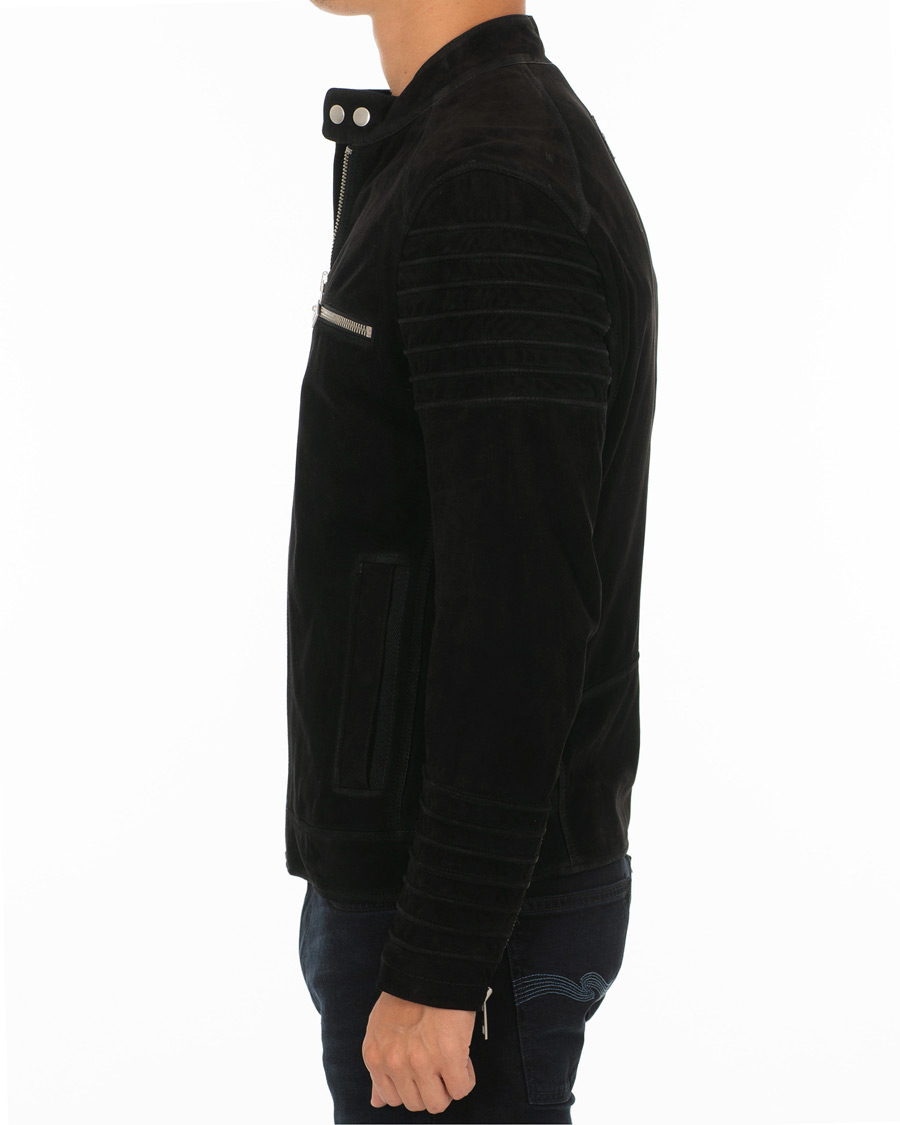 Herre | Jakker | BOSS ORANGE | BOSS Casual Joke Suede Jacket Black