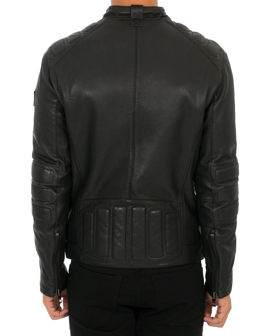 Herre | Jakker | BOSS ORANGE | BOSS Casual Jagson Leather Jacket Black