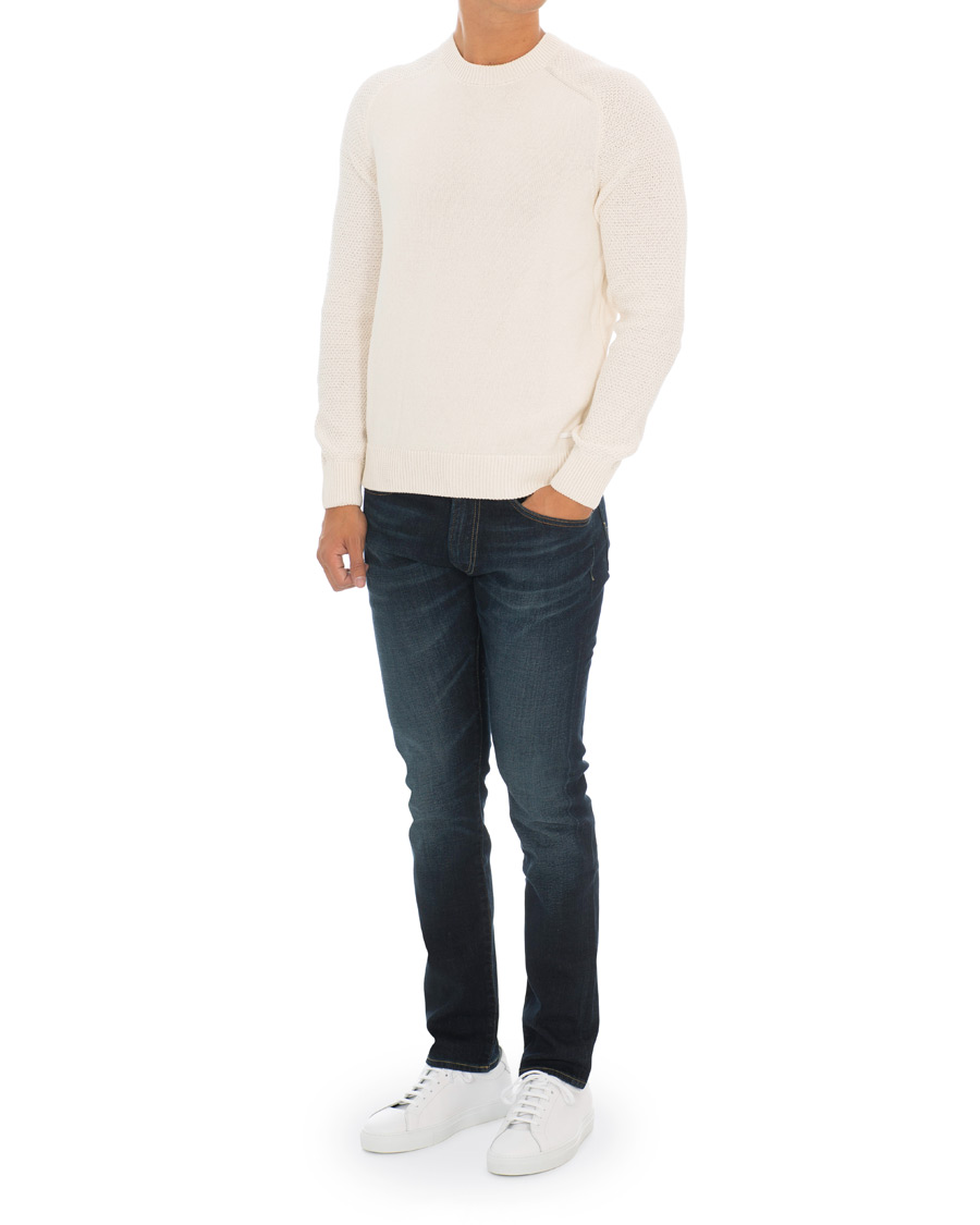 Herre | Trøjer | BOSS ORANGE | BOSS Casual Kamiscos Recylced Cotton Blend Crew Neck Cloud Cream