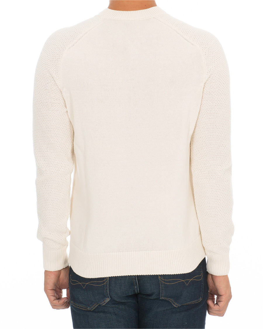 Herre | Trøjer | BOSS ORANGE | BOSS Casual Kamiscos Recylced Cotton Blend Crew Neck Cloud Cream