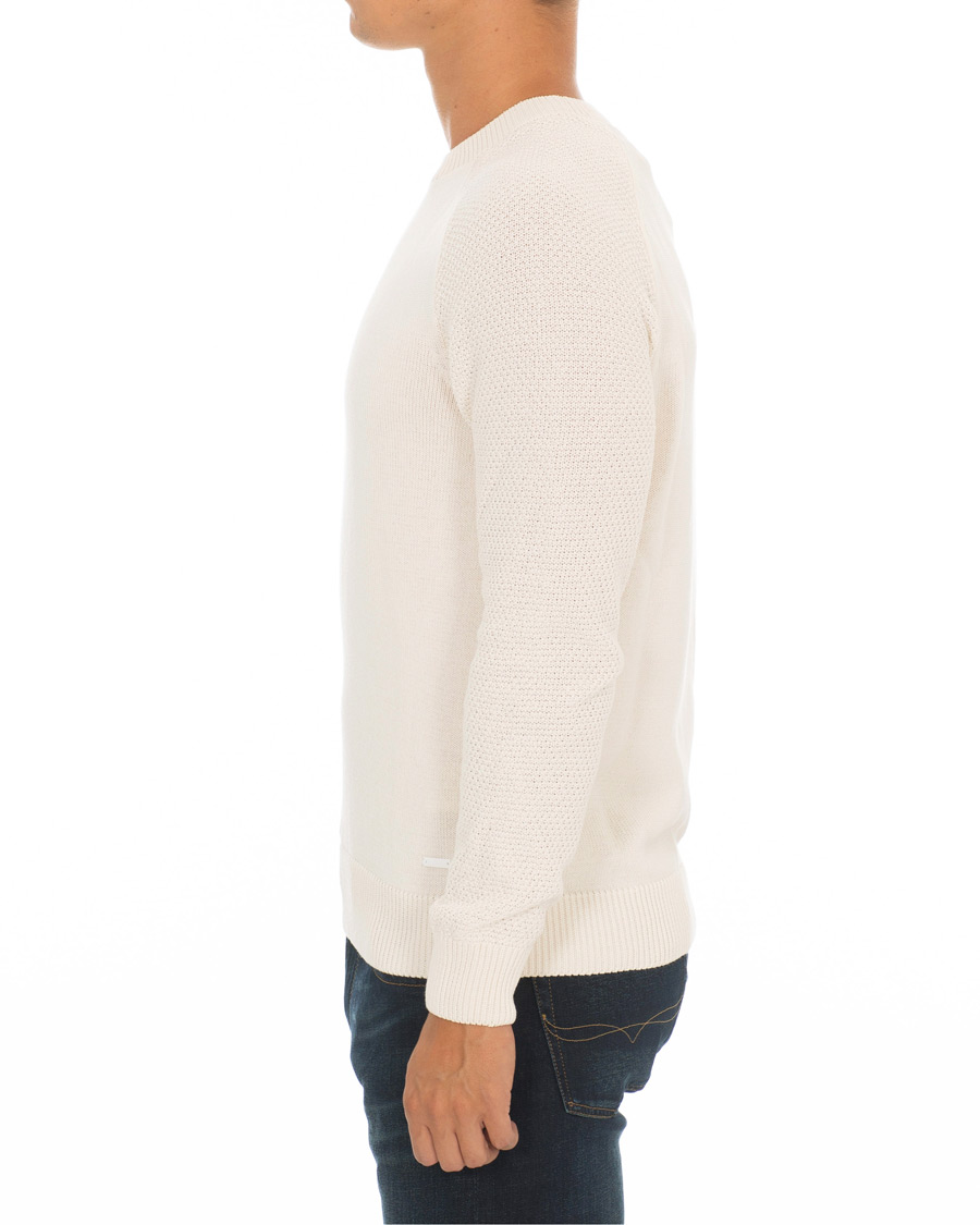 Herre | Trøjer | BOSS ORANGE | BOSS Casual Kamiscos Recylced Cotton Blend Crew Neck Cloud Cream