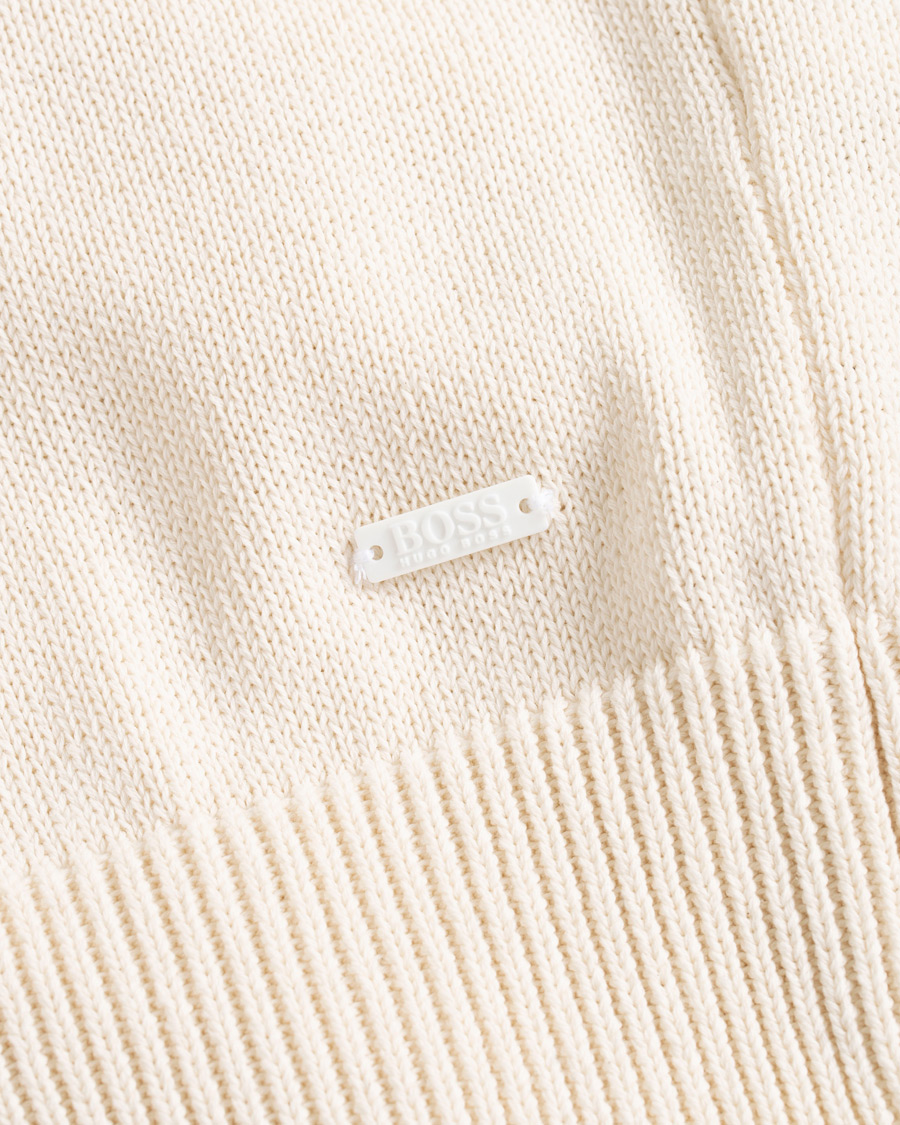 Herre | Trøjer | BOSS ORANGE | BOSS Casual Kamiscos Recylced Cotton Blend Crew Neck Cloud Cream
