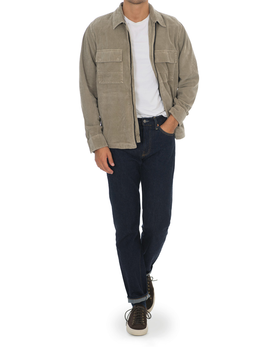 Herre | Skjorter | BOSS ORANGE | BOSS Casual Lovel Corduroy Zip Overshirt Medium Beige