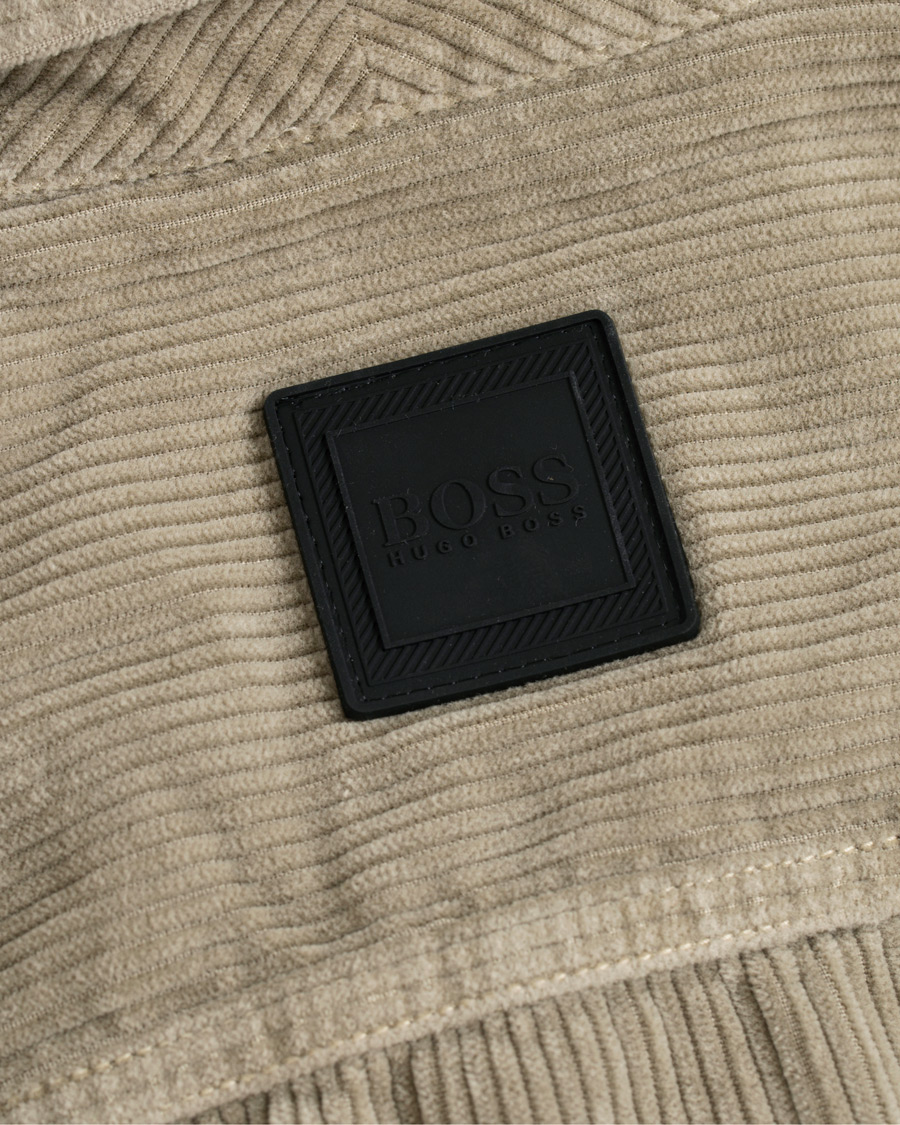 Herre | Skjorter | BOSS ORANGE | BOSS Casual Lovel Corduroy Zip Overshirt Medium Beige