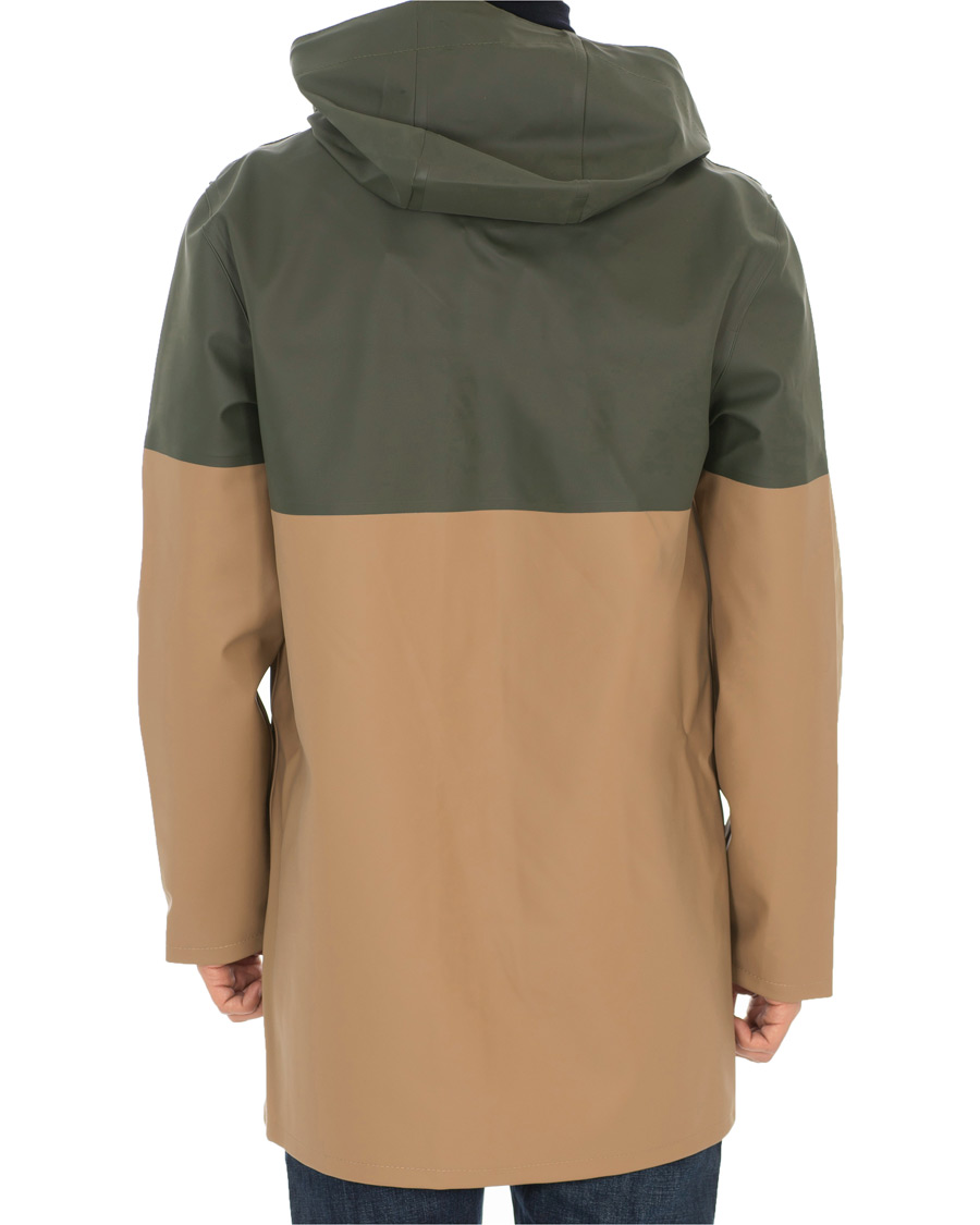Herre | Jakker | Stutterheim | Stockholm Blocked Raincoat Green/Brown