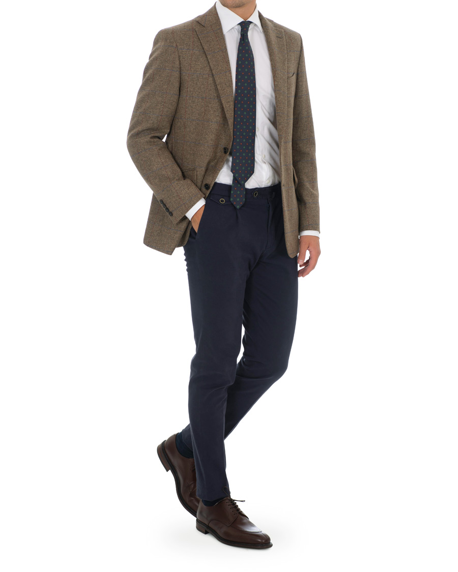 Herre | Blazere & jakker | Walker Slater | Edward Tweed Windowpane Blazer Brown