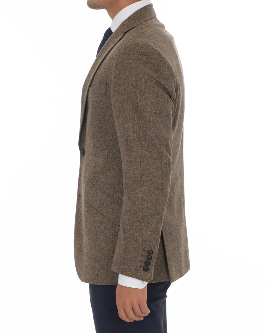 Herre | Blazere & jakker | Walker Slater | Edward Tweed Windowpane Blazer Brown