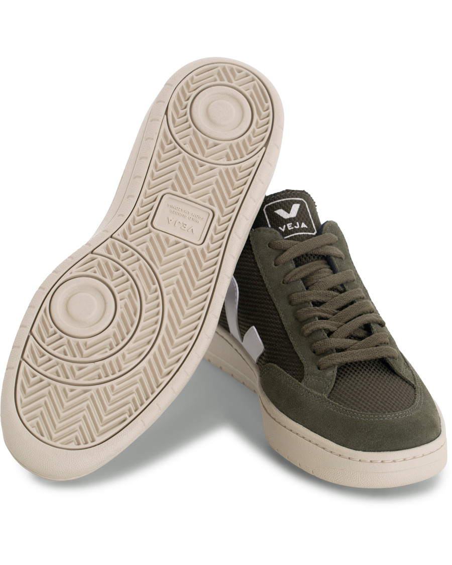 Herre | Veja V-12 Mesh Sneaker Green/White | Veja | V-12 Mesh Sneaker Green/White