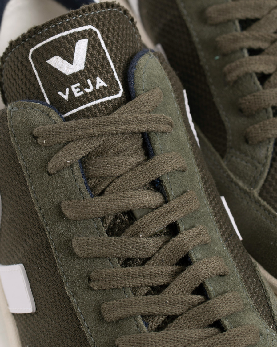 Herre | Veja V-12 Mesh Sneaker Green/White | Veja | V-12 Mesh Sneaker Green/White