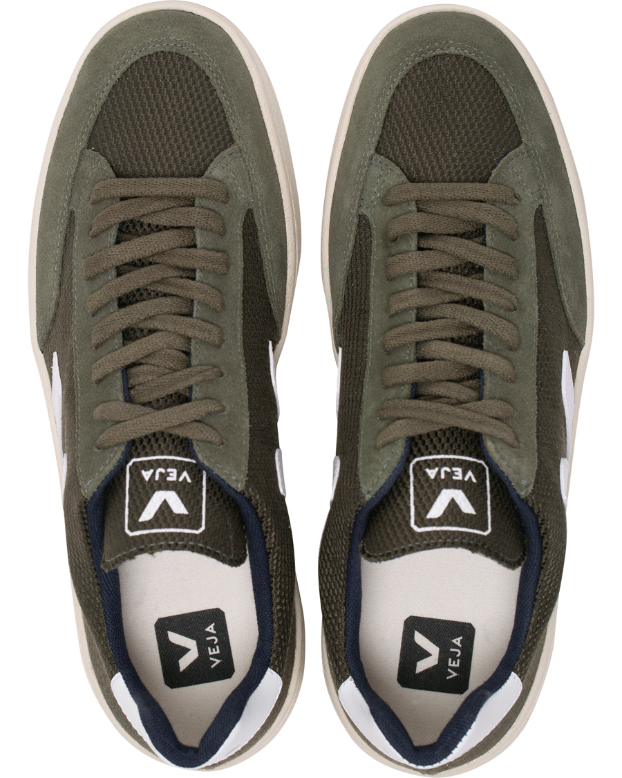 Herre | Veja V-12 Mesh Sneaker Green/White | Veja | V-12 Mesh Sneaker Green/White