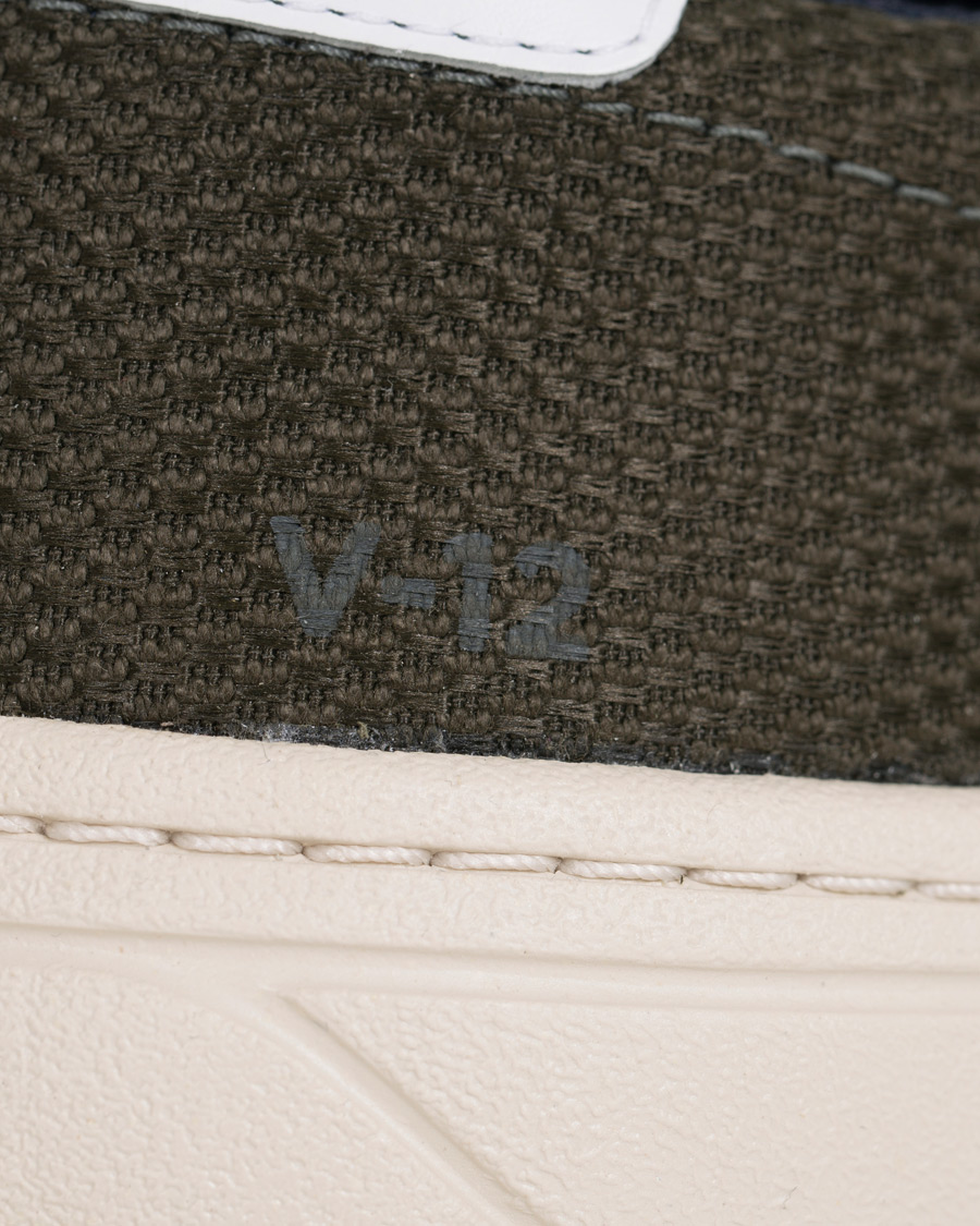 Herre | Veja V-12 Mesh Sneaker Green/White | Veja | V-12 Mesh Sneaker Green/White