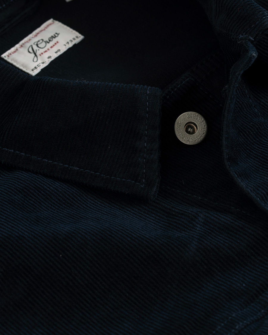 Herre | Jakker | J.Crew | Stretch Corduroy Trucker Jacket Navy