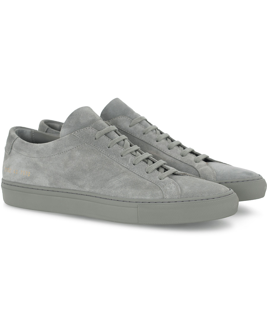 Herre | Common Projects Original Achilles Suede Sneaker Grey | Common Projects | Original Achilles Suede Sneaker Grey