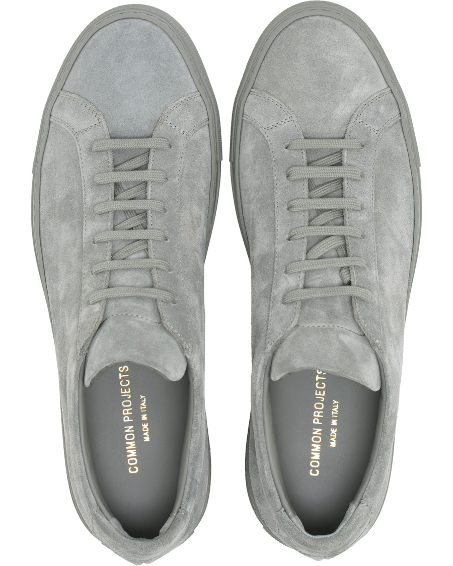 Herre | Common Projects Original Achilles Suede Sneaker Grey | Common Projects | Original Achilles Suede Sneaker Grey