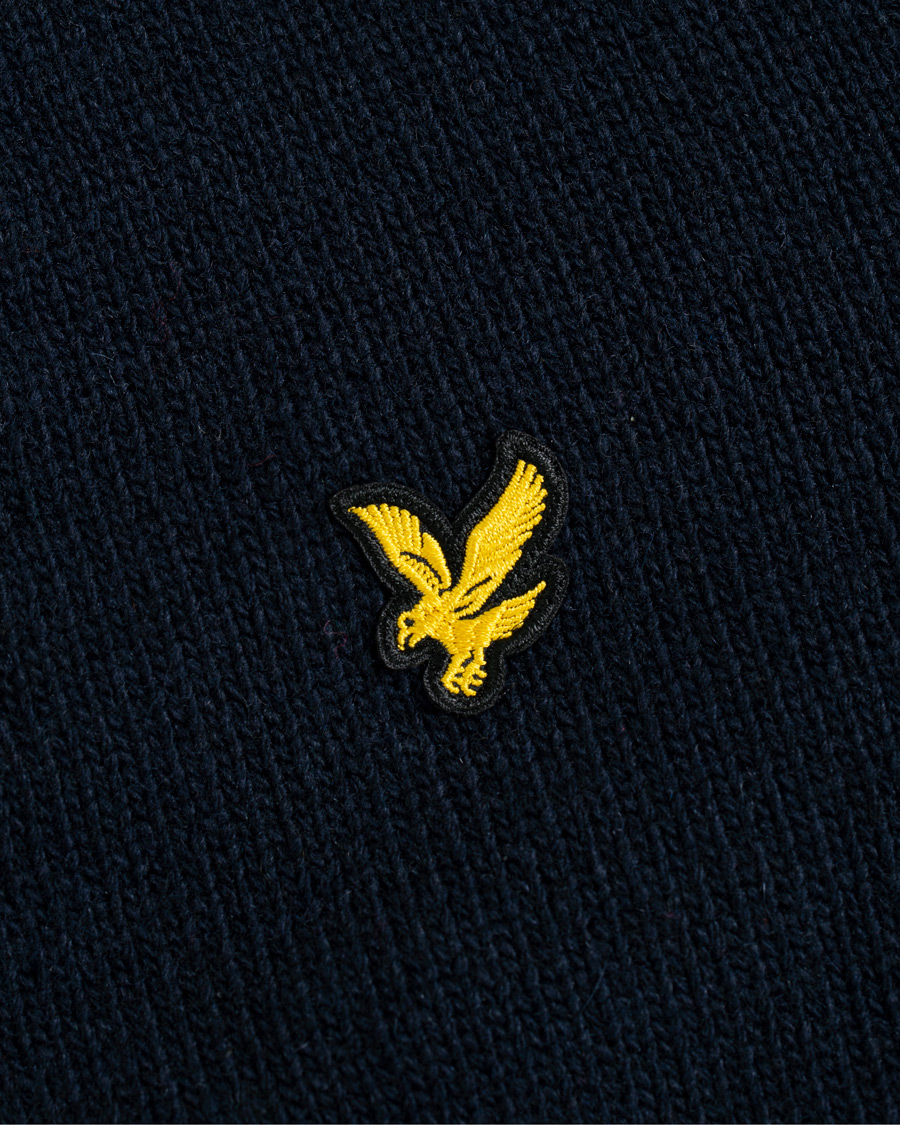 Herre | Trøjer | Lyle & Scott | Contrast Placket Cardigan Dark Navy