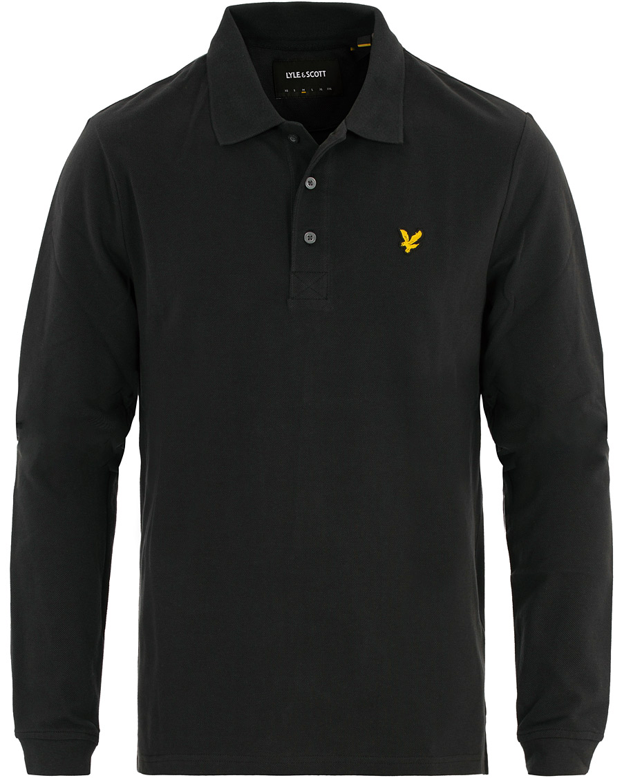 Herre | Trøjer | Lyle & Scott | Long Sleeve Plain Polo True Black
