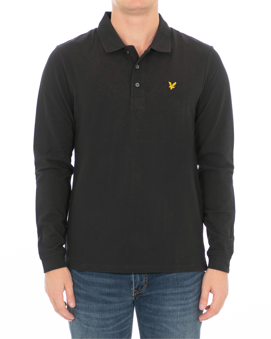 Herre | Trøjer | Lyle & Scott | Long Sleeve Plain Polo True Black