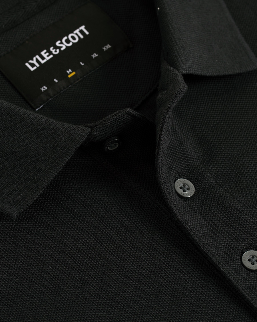 Herre | Trøjer | Lyle & Scott | Long Sleeve Plain Polo True Black