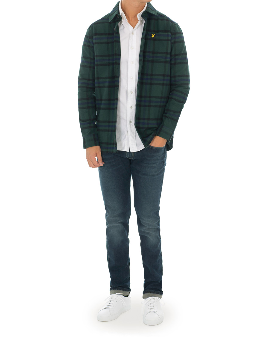 Herre | Skjorter | Lyle & Scott | Tartan Overshirt Jade Green